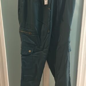 New Banana Republic Green Tencil Cargo Pants